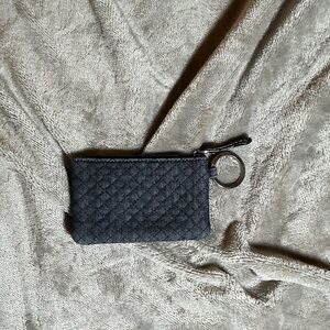 Vera Bradley Quilted Small Zip Wristlet in Black